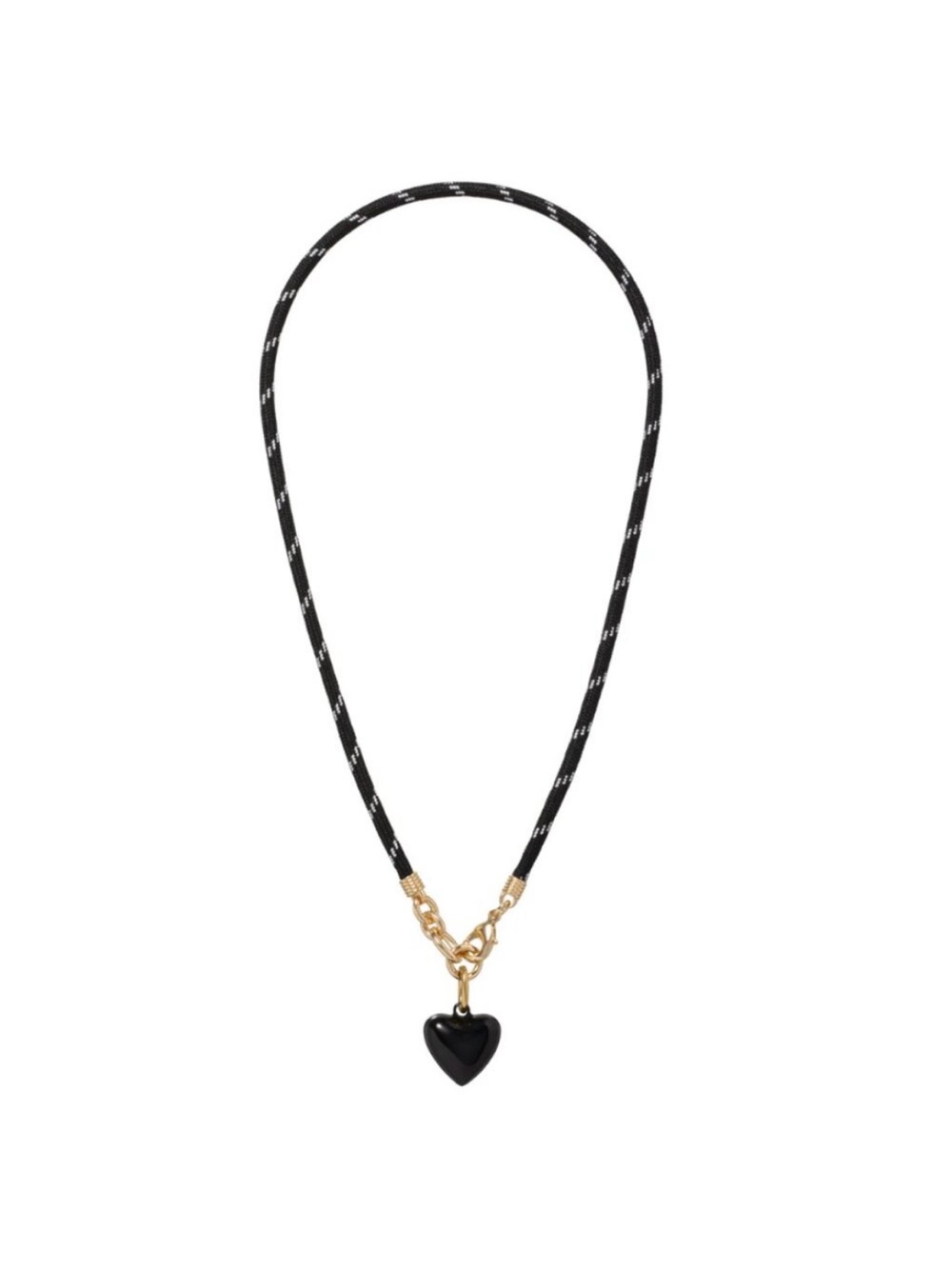 Roxanne Assoulin NWT Gold and Black Heart Pendant Necklace - Women Jewelry